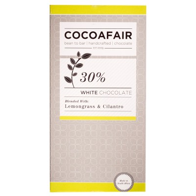 Cocoafair Lemongrass & Cilantro White Chocolate 