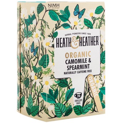 Heath & Heather Organic Camomile & Spearmint Tea