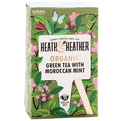 Heath & Heather Organic Green Tea With Morrocan Mint