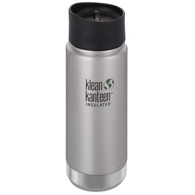 Klean Kanteen Insulated Flask with Café Cap - Brushed Stainless 