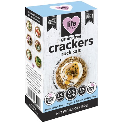 Life Bake - Grain-Free Crackers Rock Salt