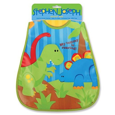 Stephen Joseph Wipeable Bib - Dino