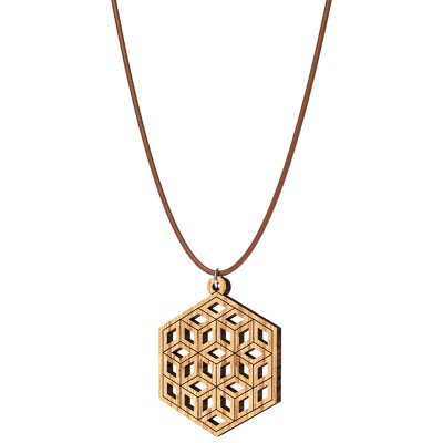 The Artists Sacred Geometry HoneyComb Pendant