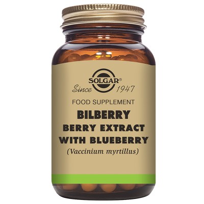 Solgar Bilberry Berry Extract with Blueberry Capsules