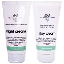 Lavender & Cucumber Day Cream & Lavender & Chamomile Night Cream - Value Pack