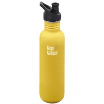 Klean Kanteen Classic 27oz Bottle with Sport Cap - Lemon Curry
