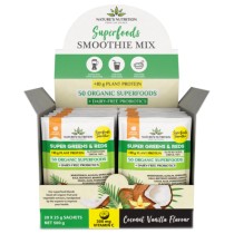 Nature's Nutrition Super Greens & Reds Protein Coconut & Vanilla