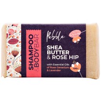 Pebble Shea Butter & Rose Hip Shampoo & Body Bar