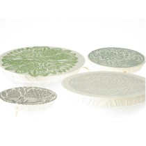 Spaza Dish Cover Set of 4 : Protea Print