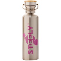 Steely 100% Stainless Steel Bottle 750ml Bodacious Pink