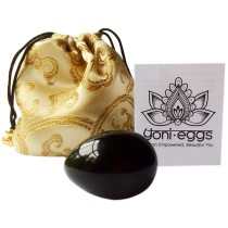 Yoni Egg Black Obsidian - Single Medium